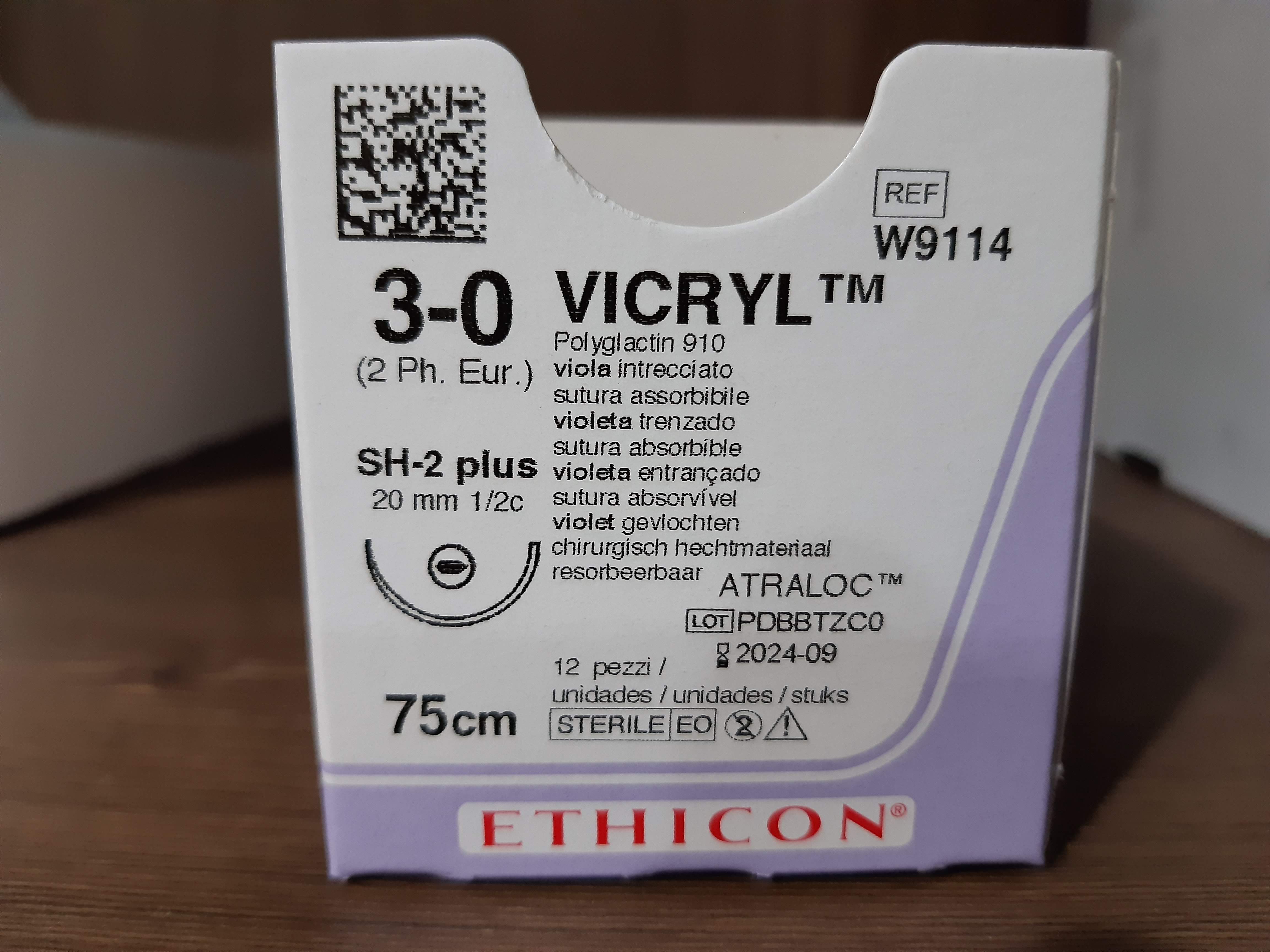  Vicryl instructions for use(바이크릴 사용지침)