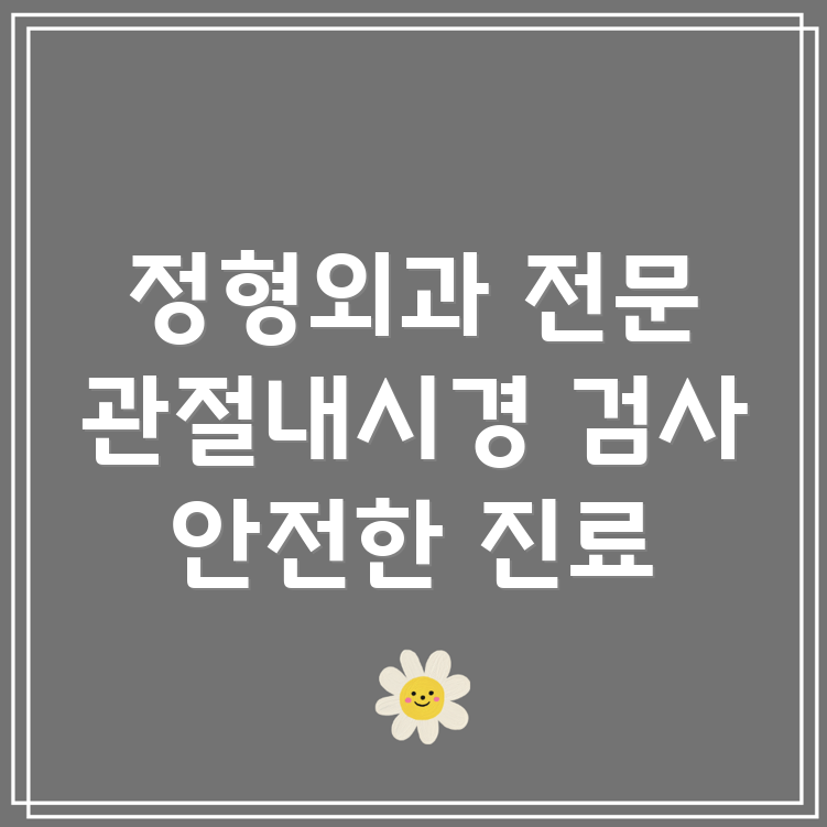 관절내시경 검사