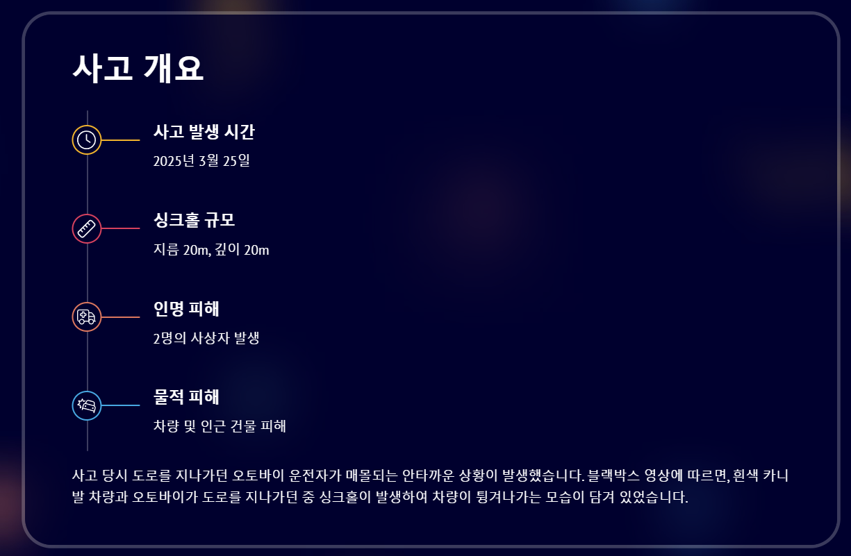 사고 개요 사진