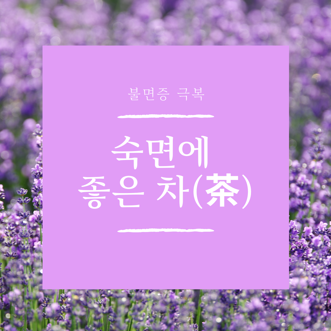 숙면에 좋은 차