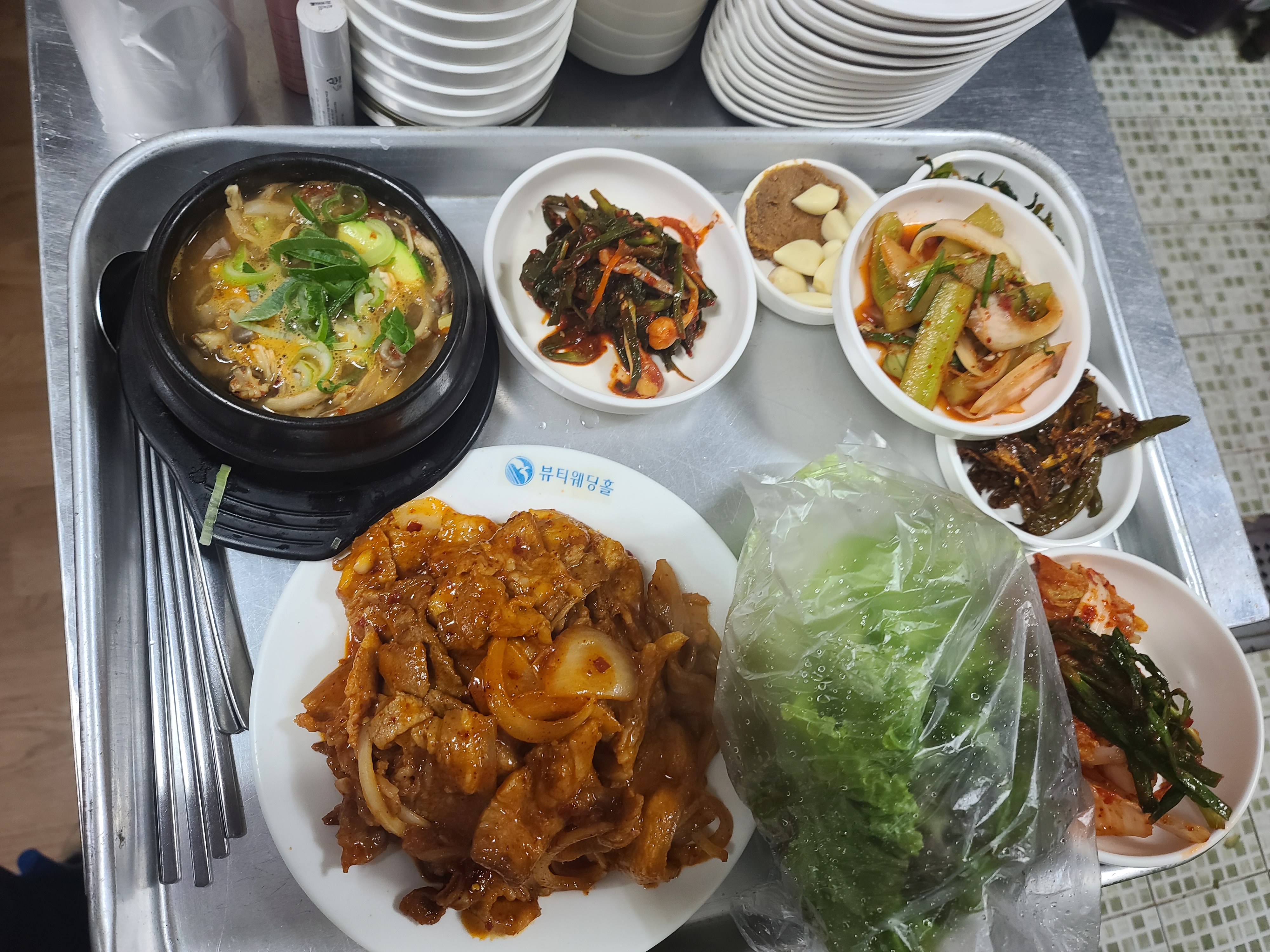  광명전통시장 장터해장국 제육볶음 제일맛이좋은집