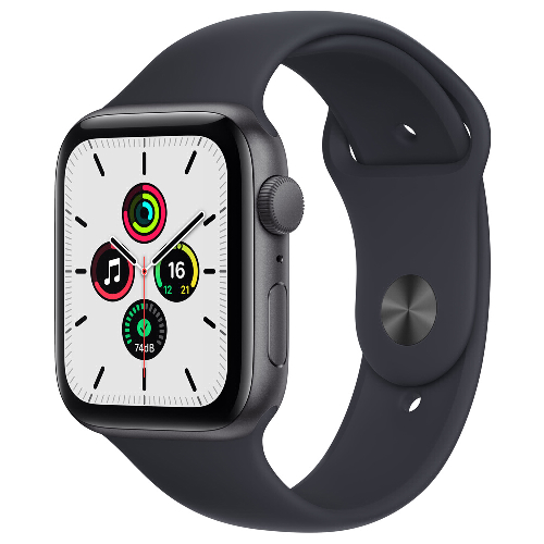 Apple 애플워치 SE&#44; 스페이스그레이 알루미늄 케이스&#44; 미드나이트 스포츠 밴드&#44; 44mm&#44; GPS
