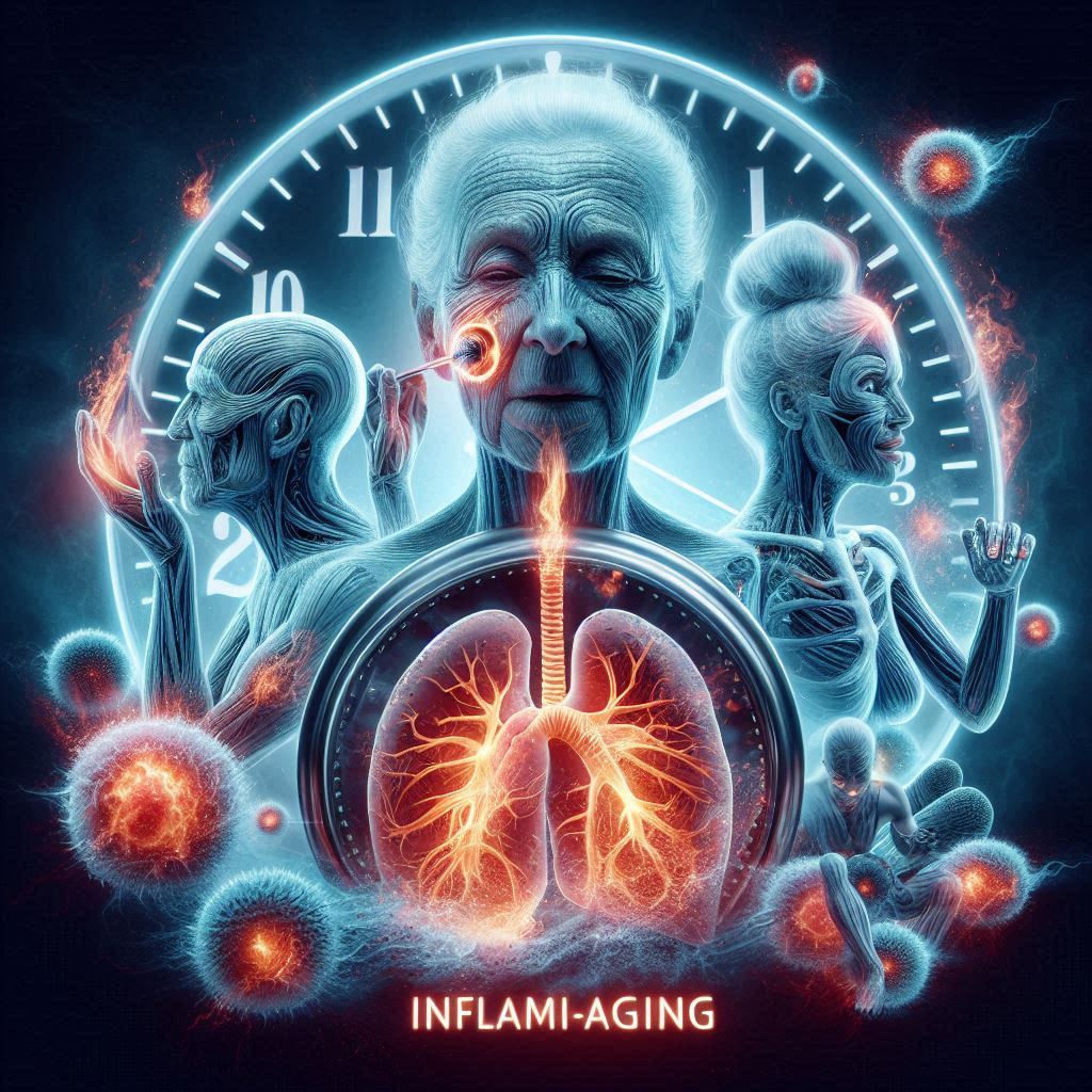 Inflammaging을 보여주는 그림