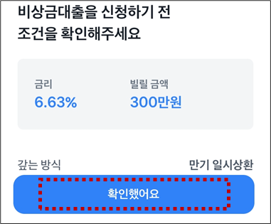 비상금대출-조건