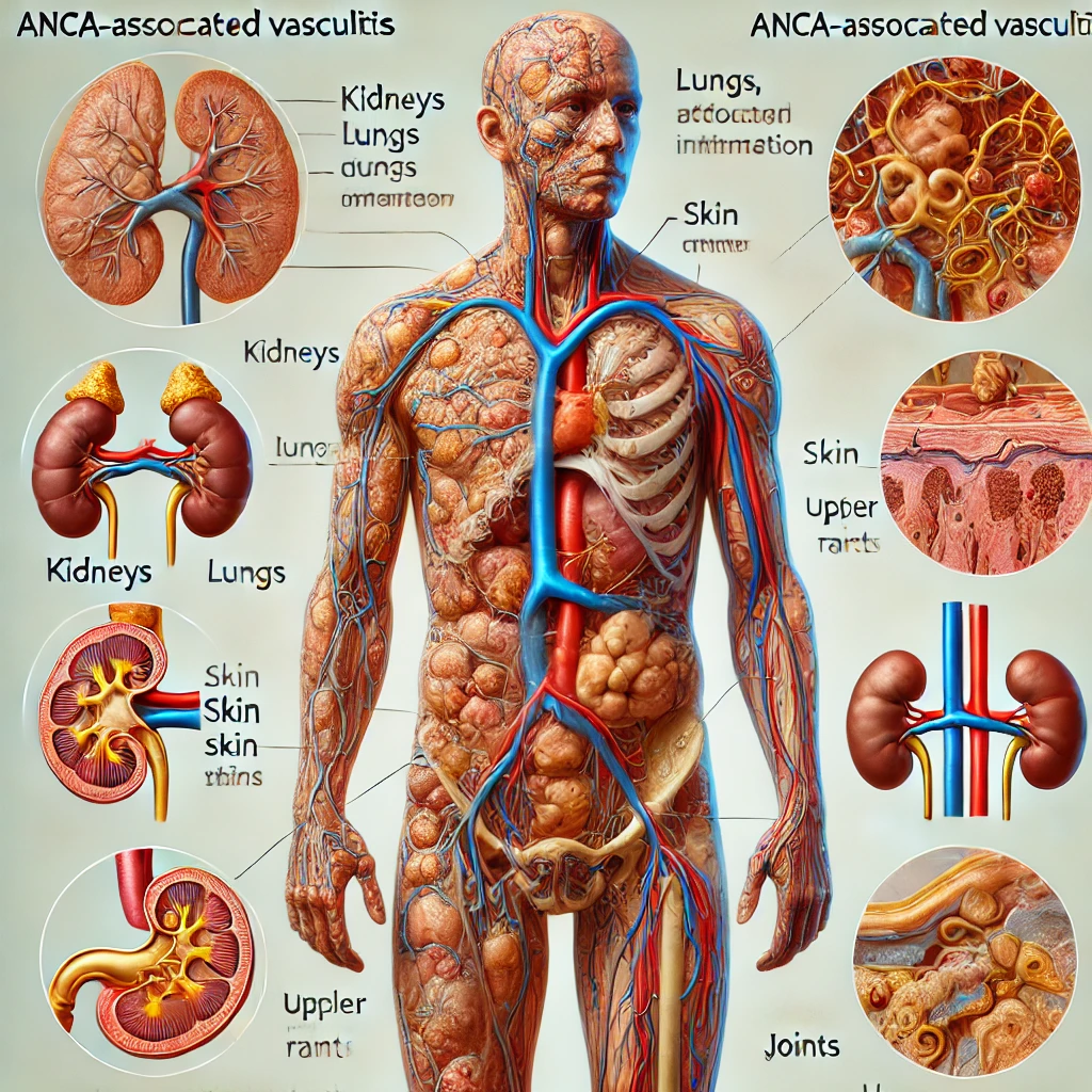 ANCA 연관 혈관염 신체 관련 사진