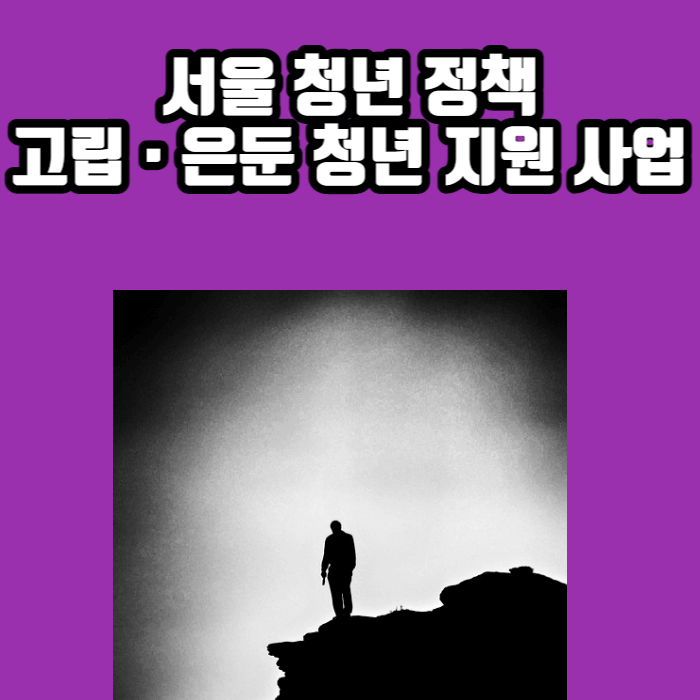 고립 · 은둔 청년 지원 사업