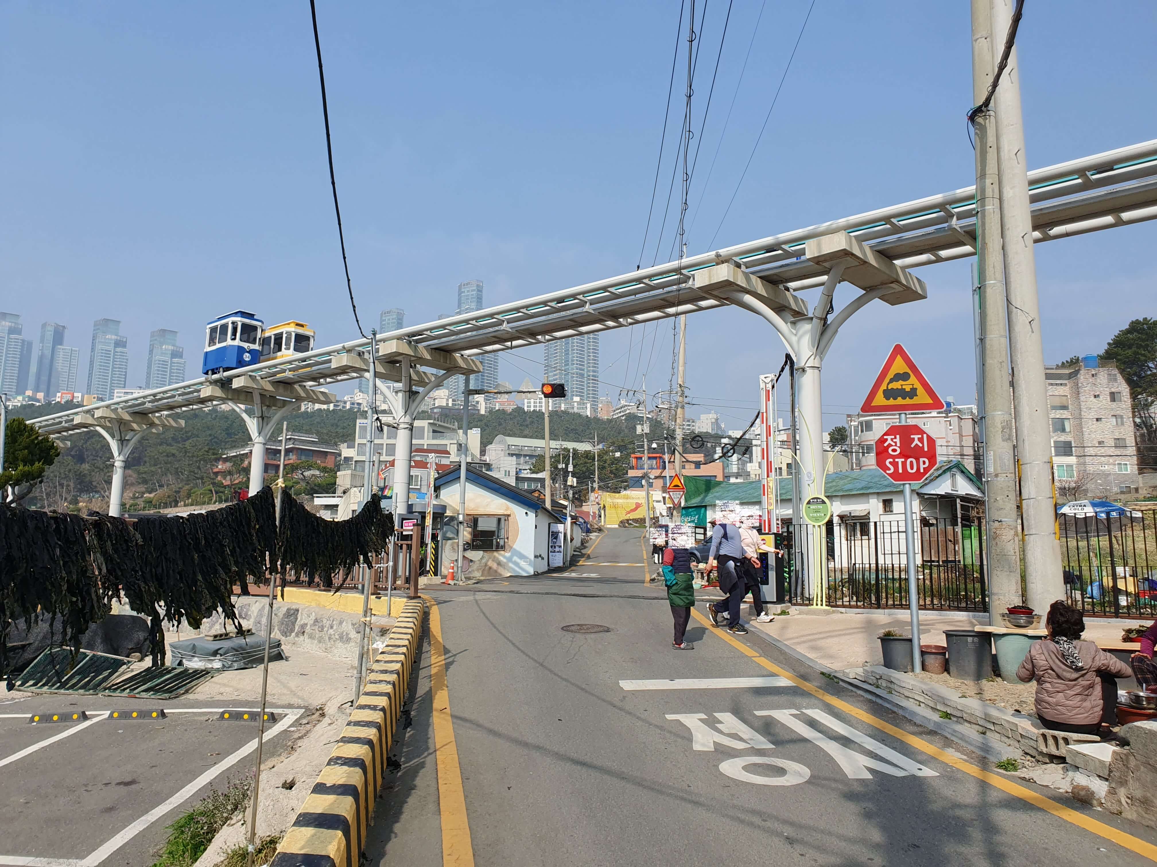 청사포 주차장 해운대달맞이고개 해운대힐스테이트위브아파트