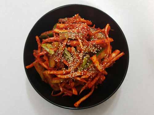  도라지 오이 무침