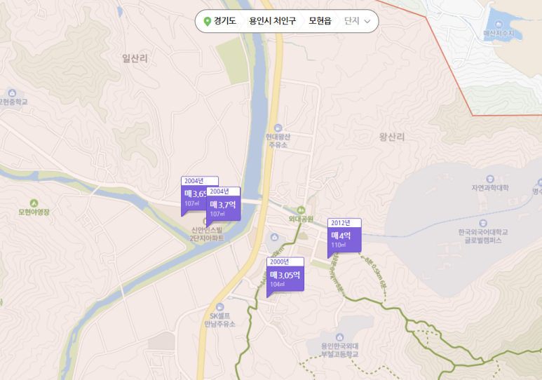 청약 / 분양가 / 동배치도 / 공급금액 / 분양일정 용인 현대힐스테이트 몬테로이 입지 분석 :: 입주자모집공고 / 비규제지역 5