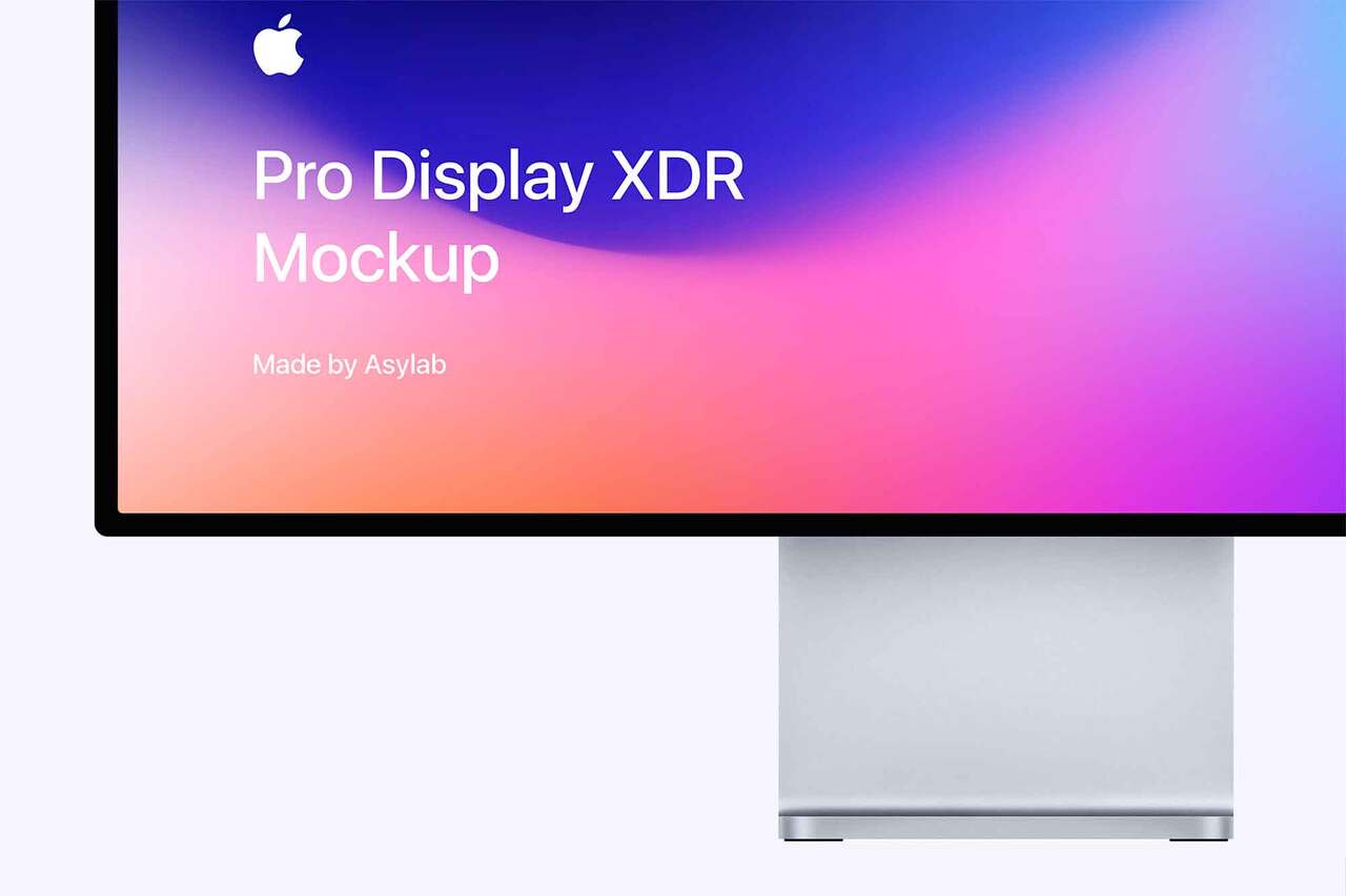 Free Apple Pro Display XDR Mockup (PSD)