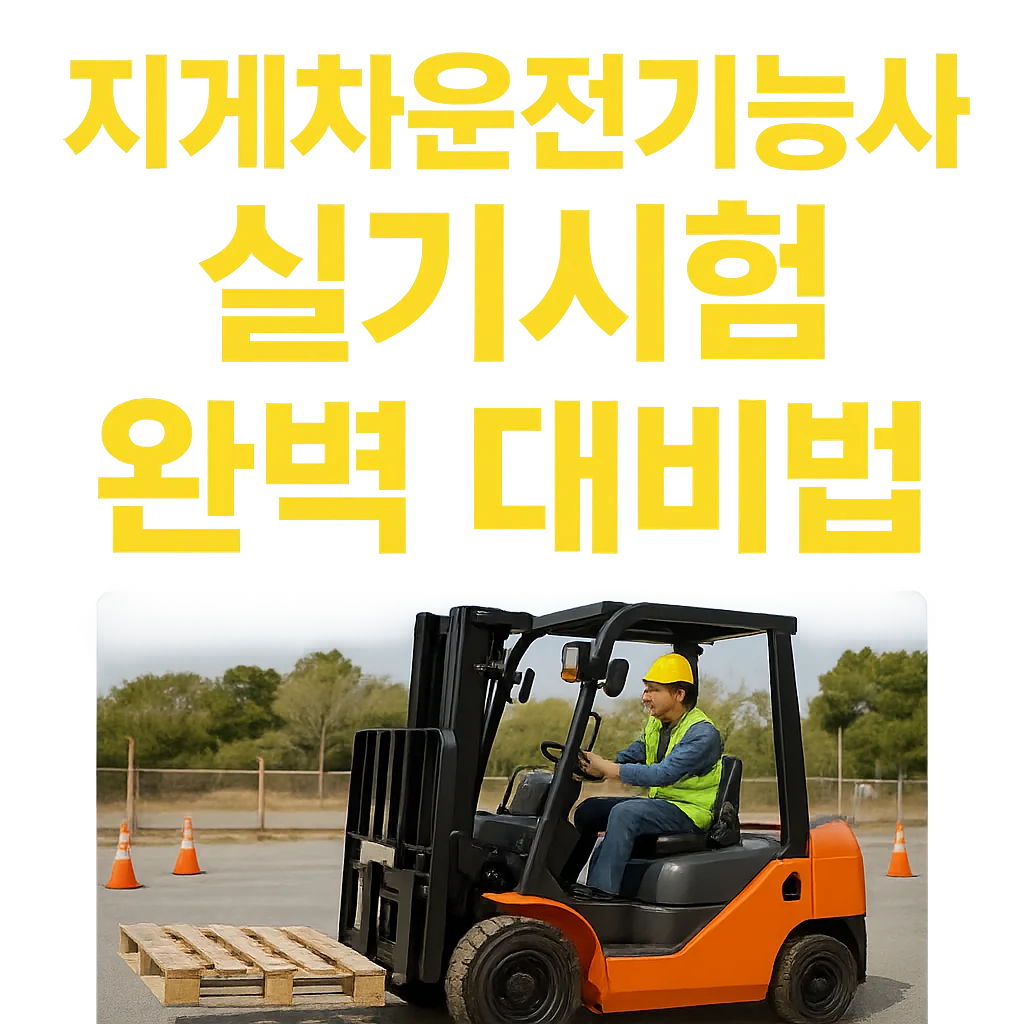 지게차운전기능사 실기시험 완벽 대비법｜합격률 높이는 실전 꿀팁 정리