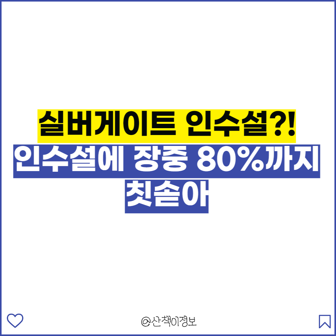  [silvergate capital] 금요일 최대 80%까지 상승, 실버게이트 은행 인수설?!