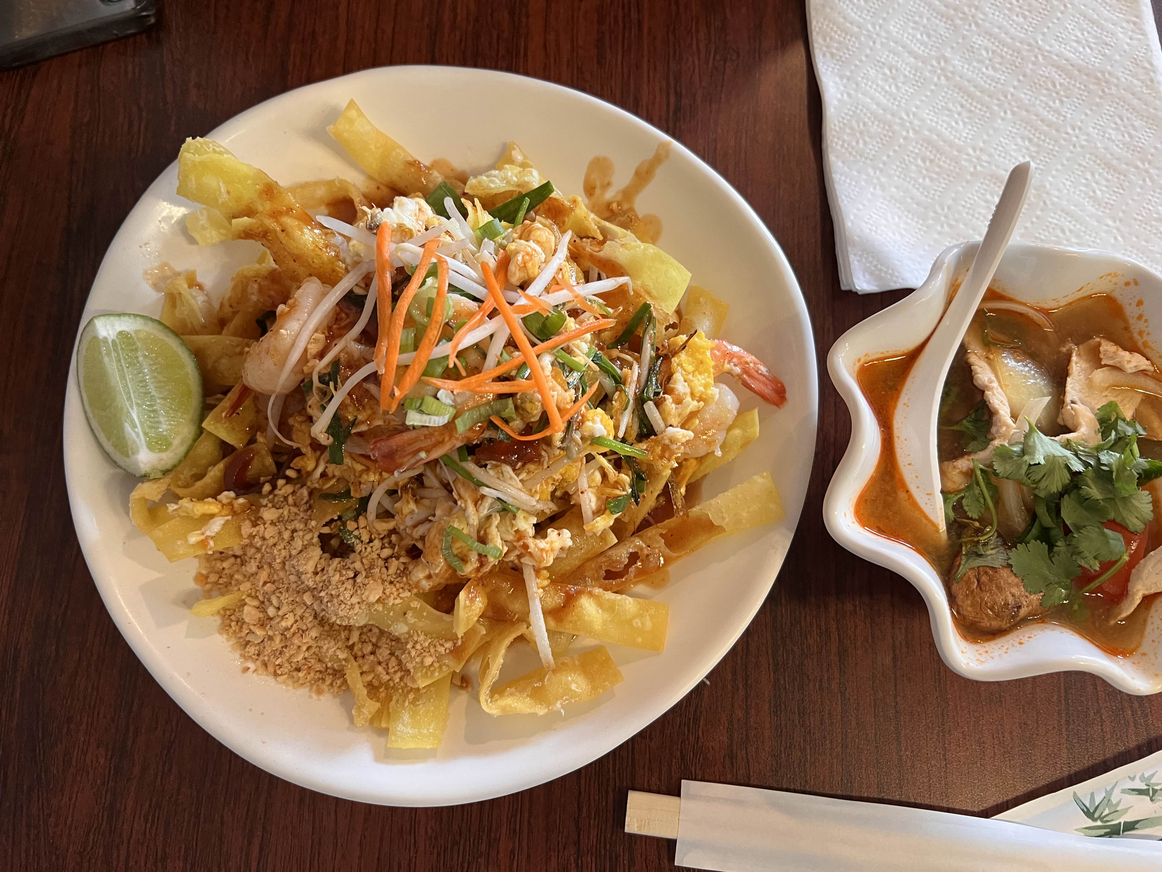 카우아이 태국 음식점 팟타이&#44; 크리스피한 면이 특징