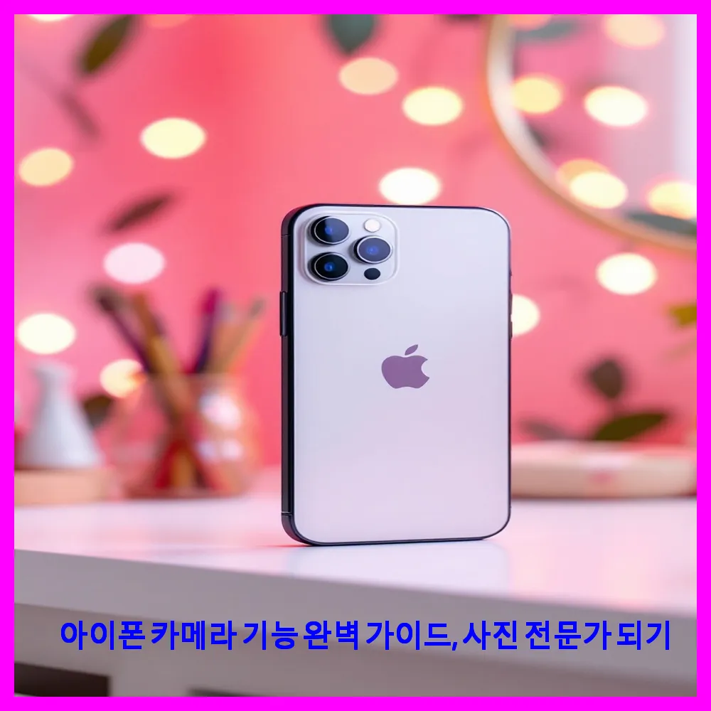 아이폰 카메라 기능 완벽 가이드, 사진 전문가 되기