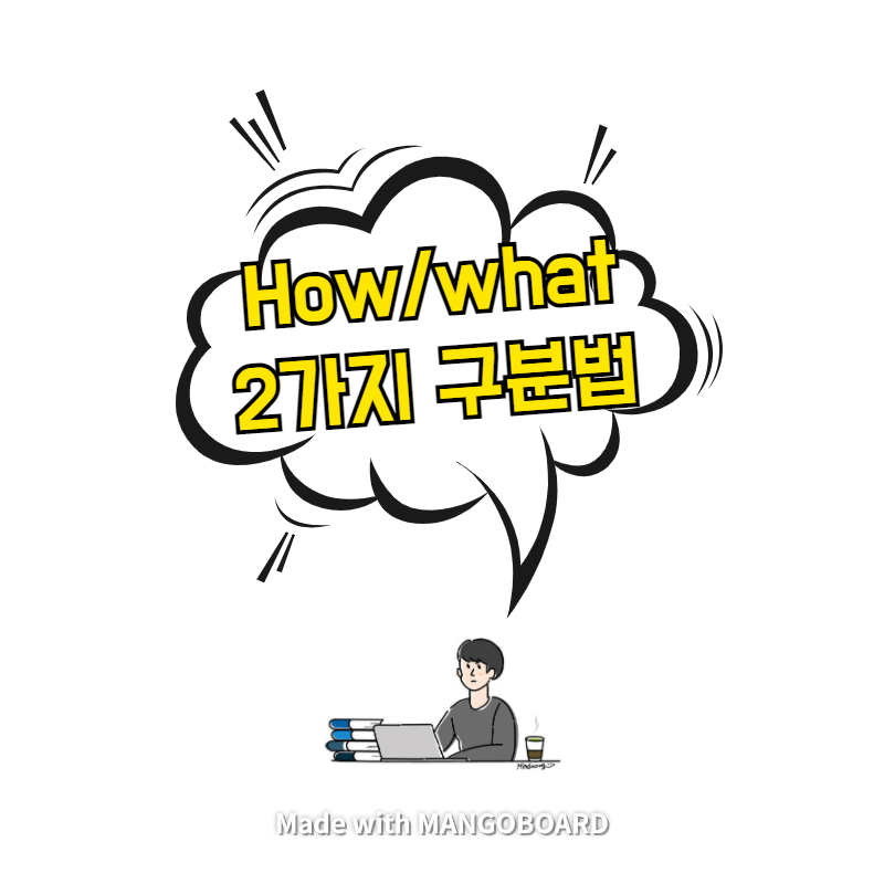  How/what - 2가지 구분법