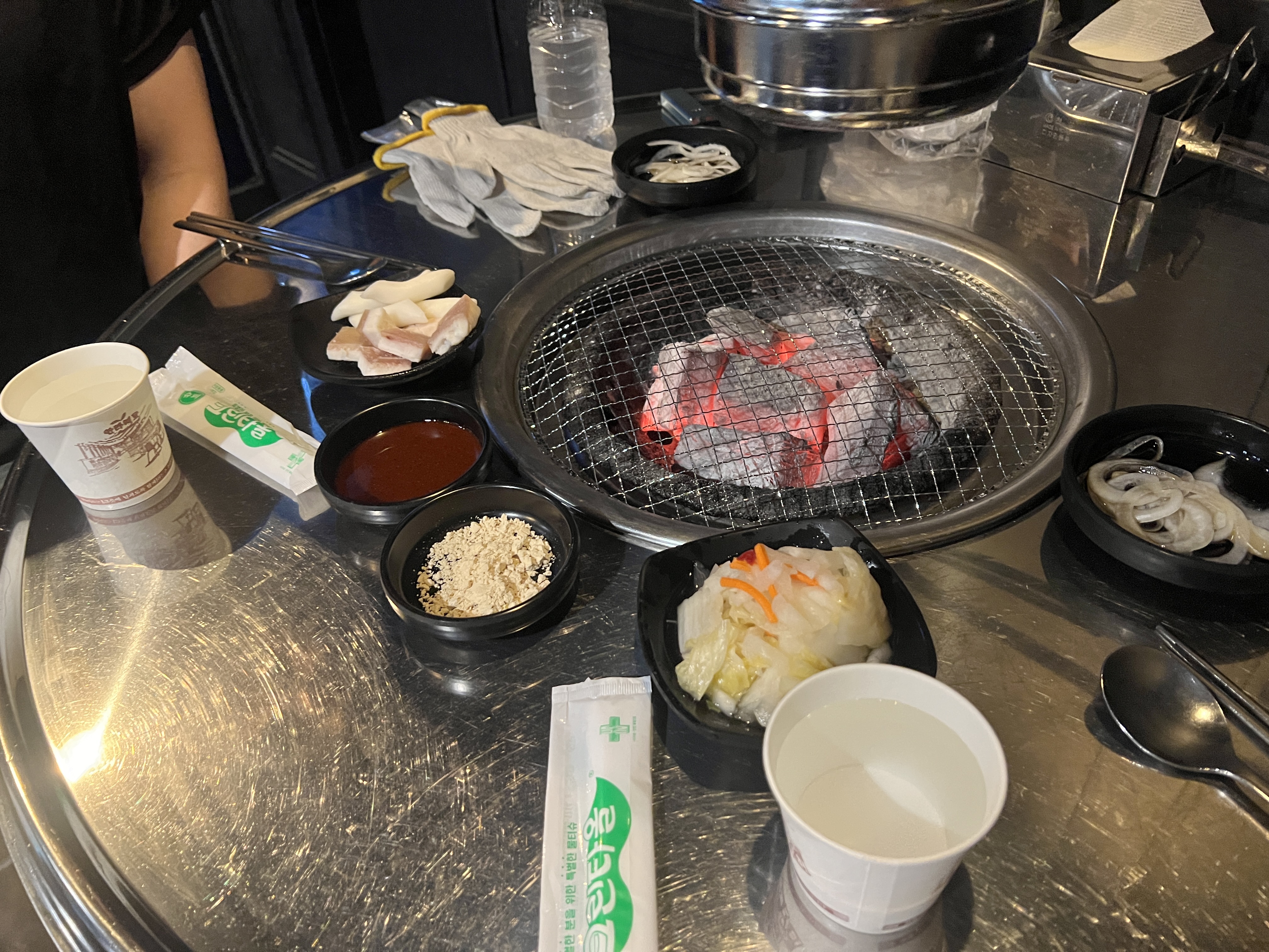 록갈비 상차림