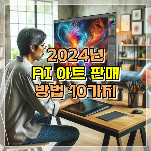  2024년 AI 아트 판매 방법 10가지, 신개념 디지털 노마드