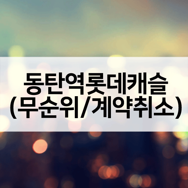동탄역롯데캐슬무순위-1
