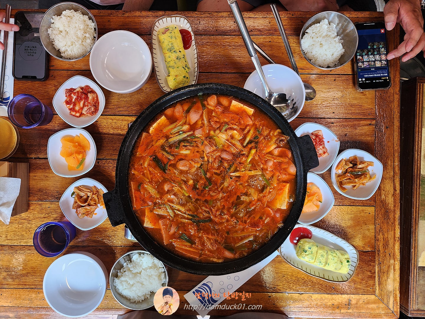 부대찌개, 계란말이