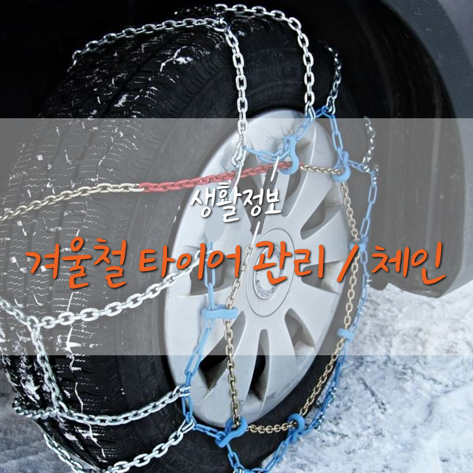  눈 길 운전 대비 타이어 점검, 체인 종류