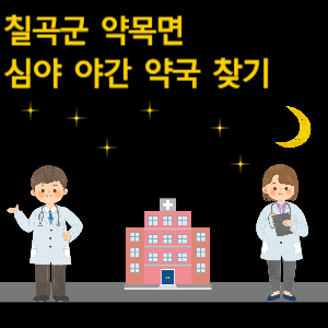 칠곡군 약목면 심야 야간 약국 찾기