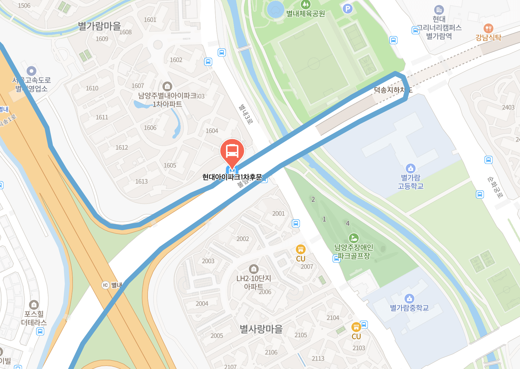 현대아이파크(별내) 타는 곳