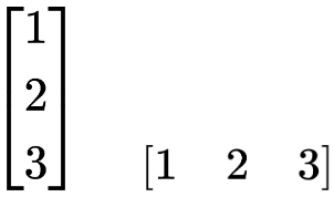 벡터의 정의: rank 1 tensor