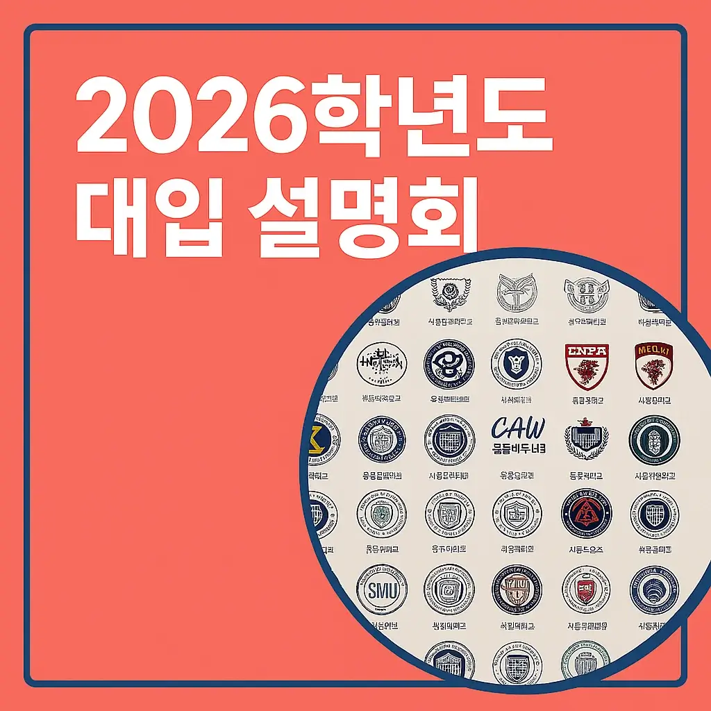 2025년 4월 주요 대학 입학설명회 및 박람회 일정