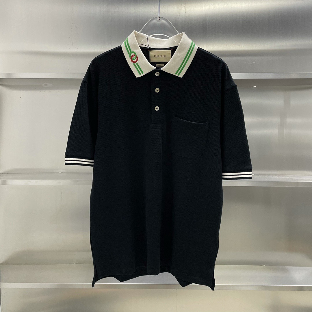  [GUCCI] 구찌 코튼 피켓 폴로 인터로킹G 반팔 티셔츠 658067 XJDI2 1043