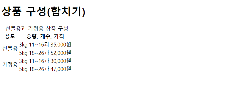 표 스타일 원본