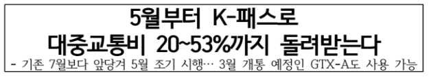 K패스 시행