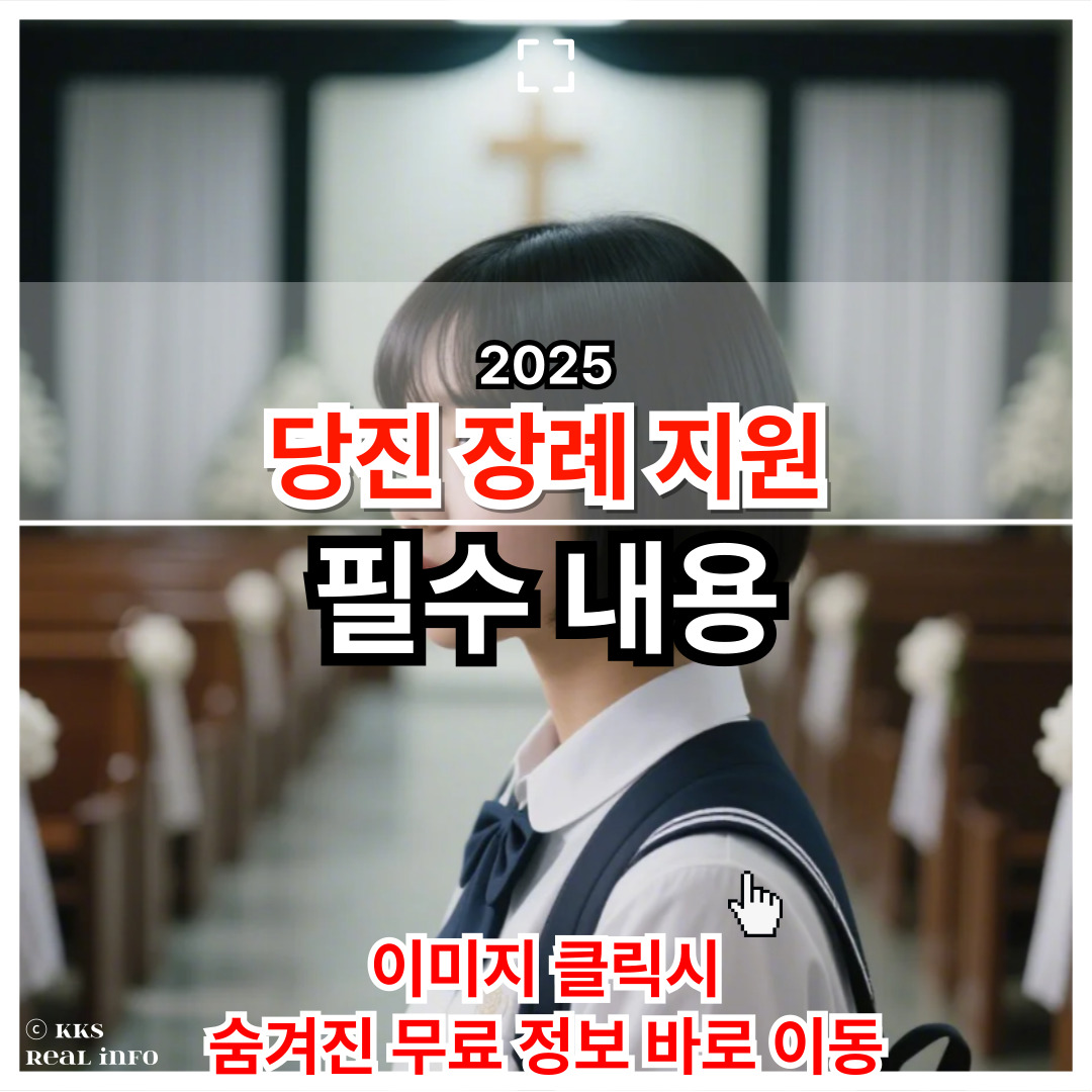 2025 당진시 장례 지원 정보 정리