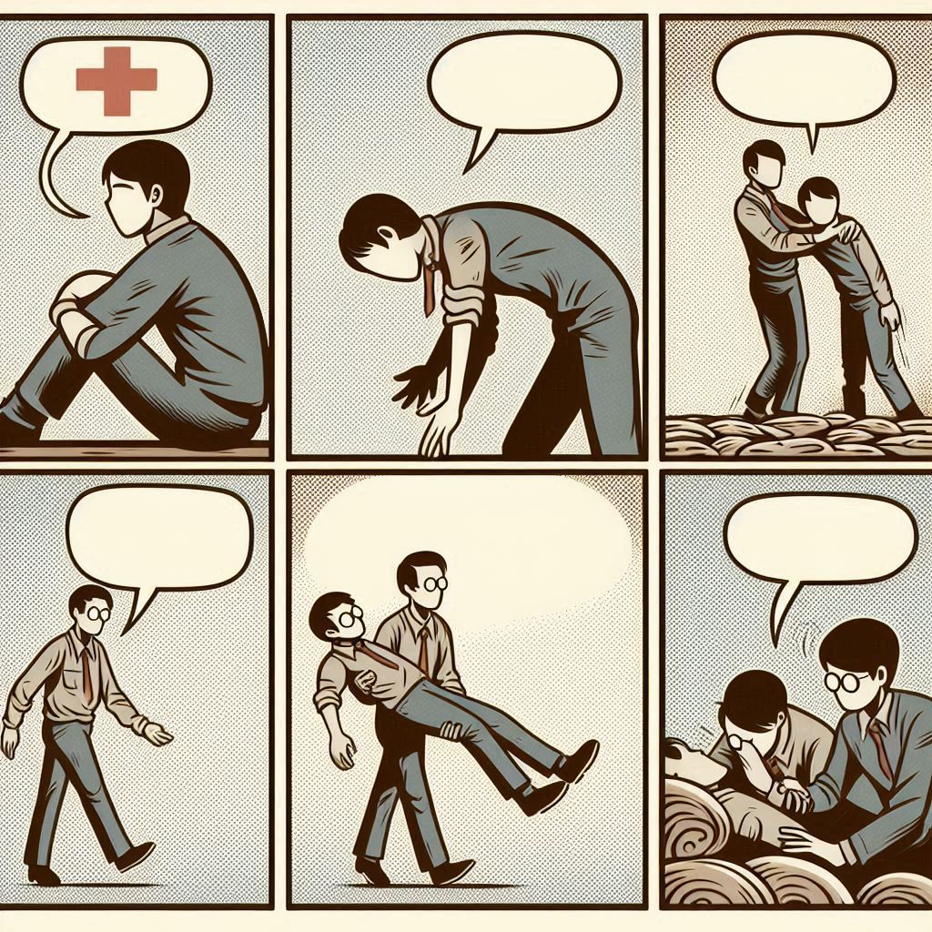 兄弟有難이어든 悶而思救하라