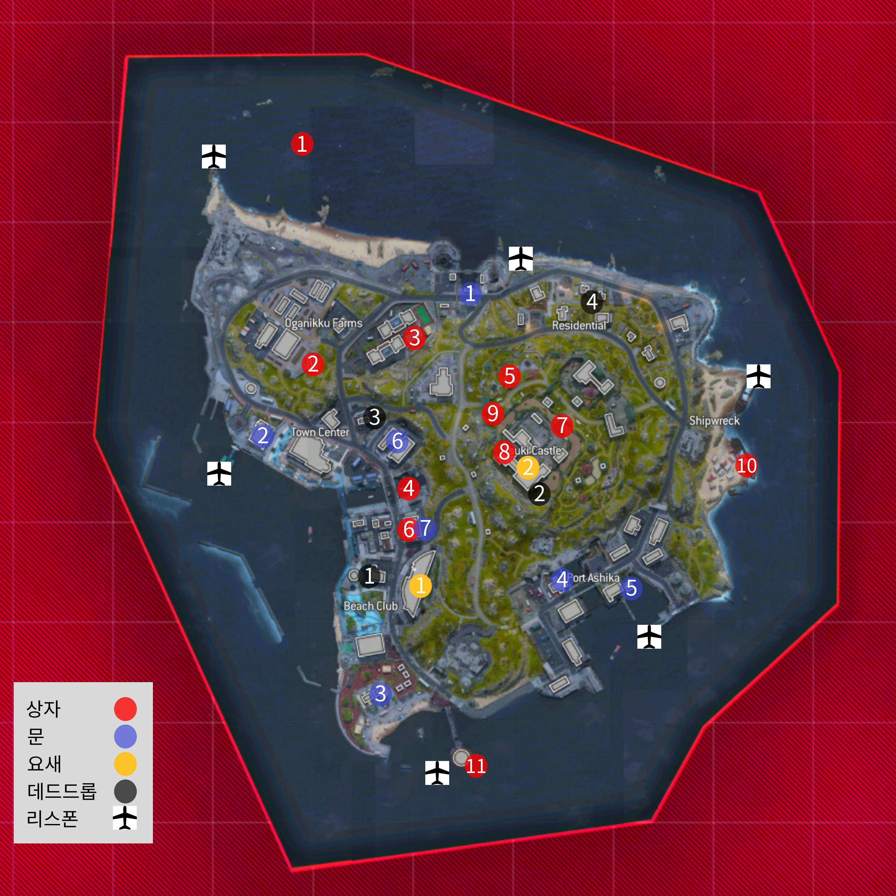 콜오브듀티 DMZ 아쉬카섬 지도