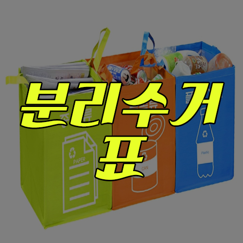  분리수거 표