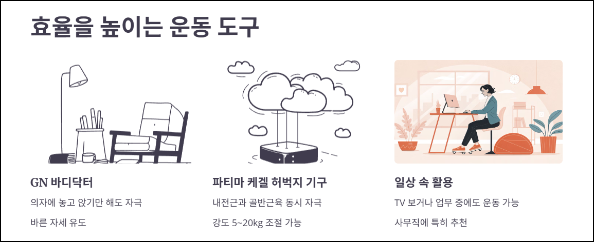 효율을 높이는 운동 도구