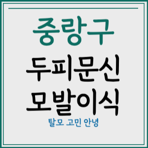 서울 중랑구 두피문신 모발이식