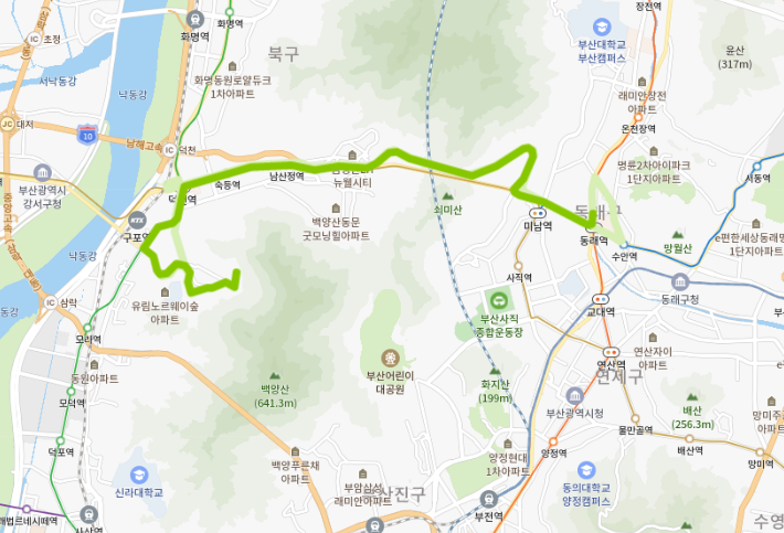  부산 46번 버스 노선, 시간표(첫차,막차) 정보 [구포동, 부산과학기술대, 구포시장, 동래역, 명륜역 ]