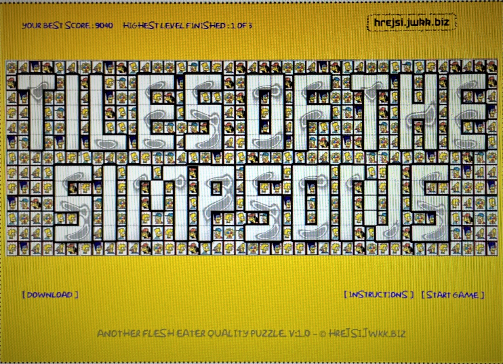  플래시 게임 :: 심슨타일 Tiles Of The Simpson