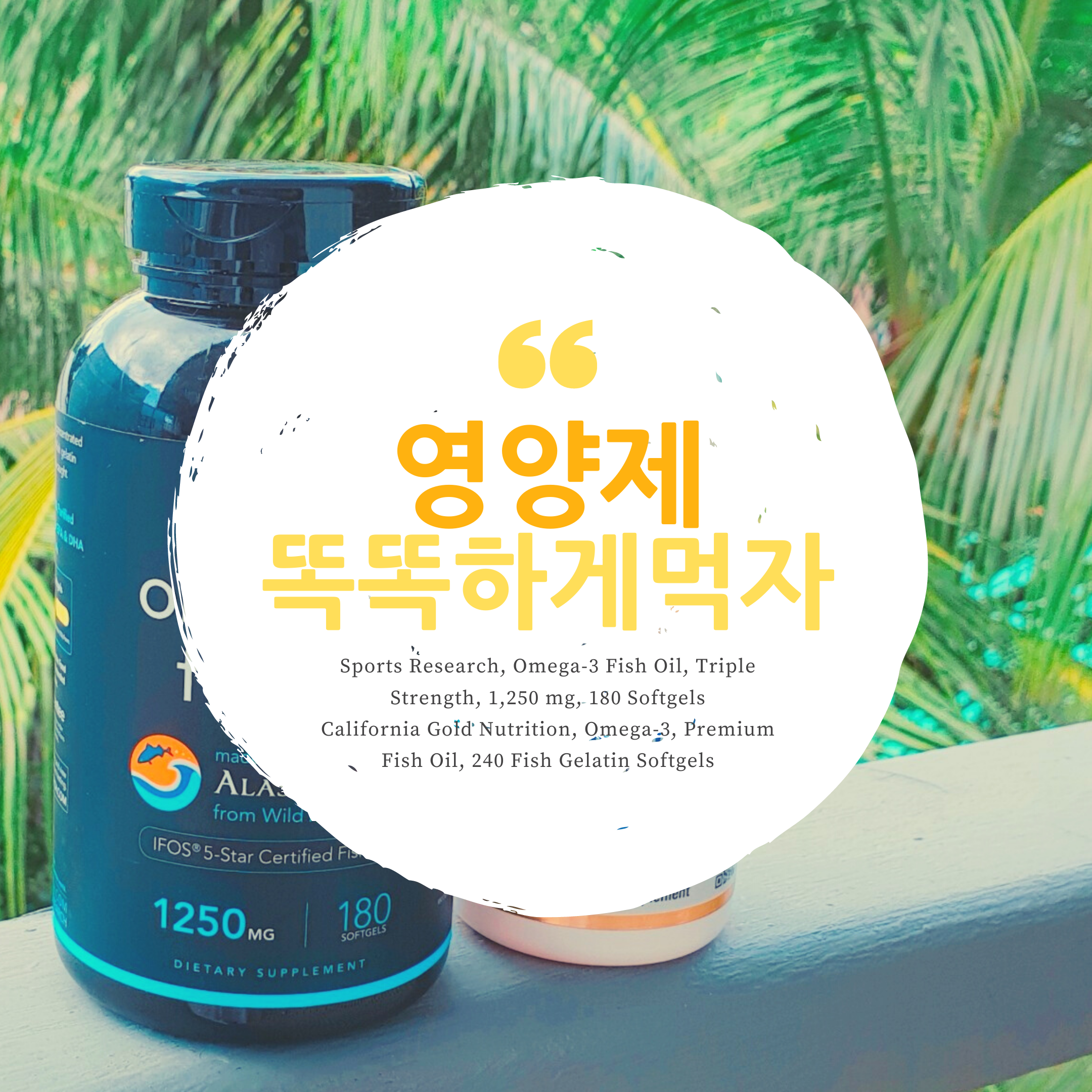  영양제 똑똑하게 먹자! 오메가3와 비타민C 국내,직구 제품 비교