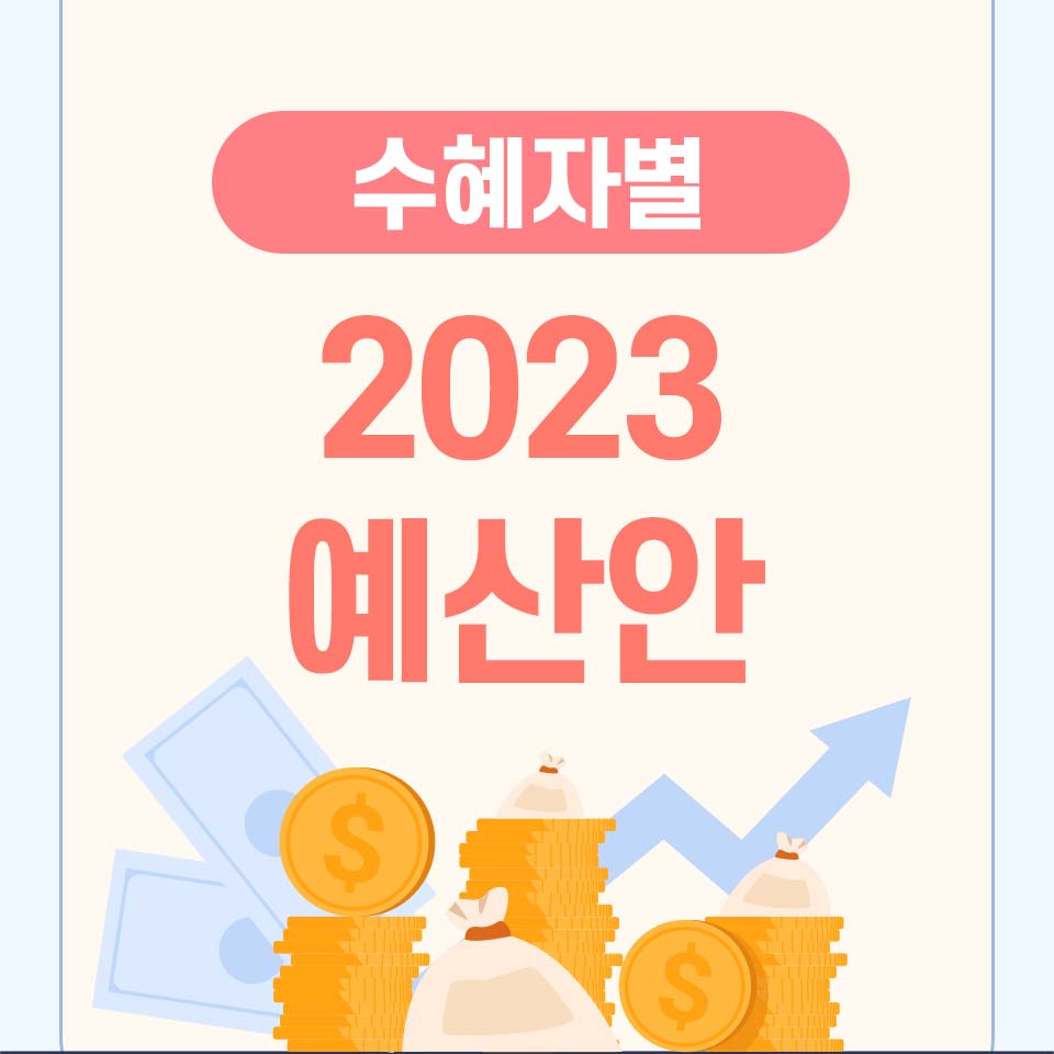 수혜자별 2023 예산안