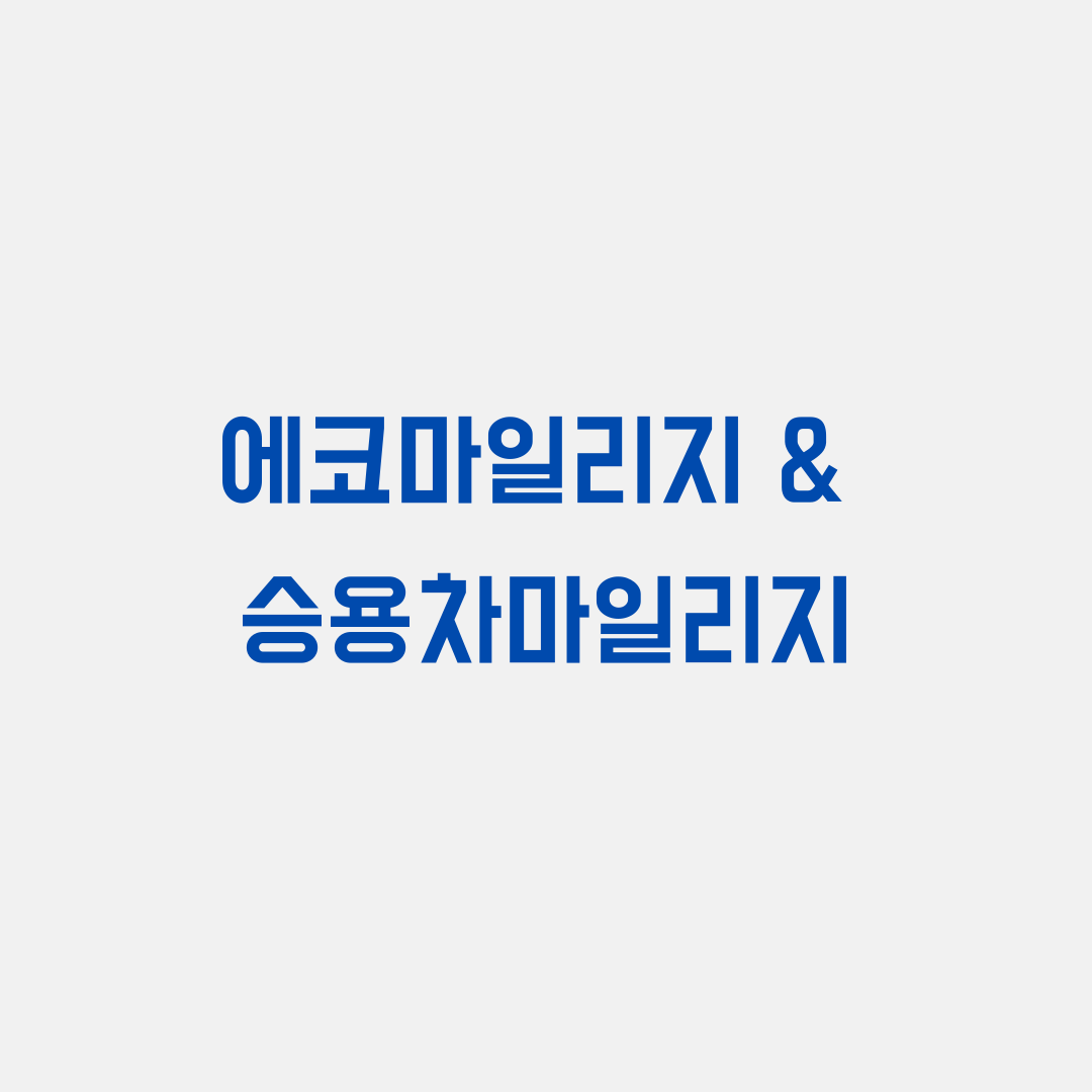  서울시 에코마일리지 승용차마일리지 미세먼지 계절관리제