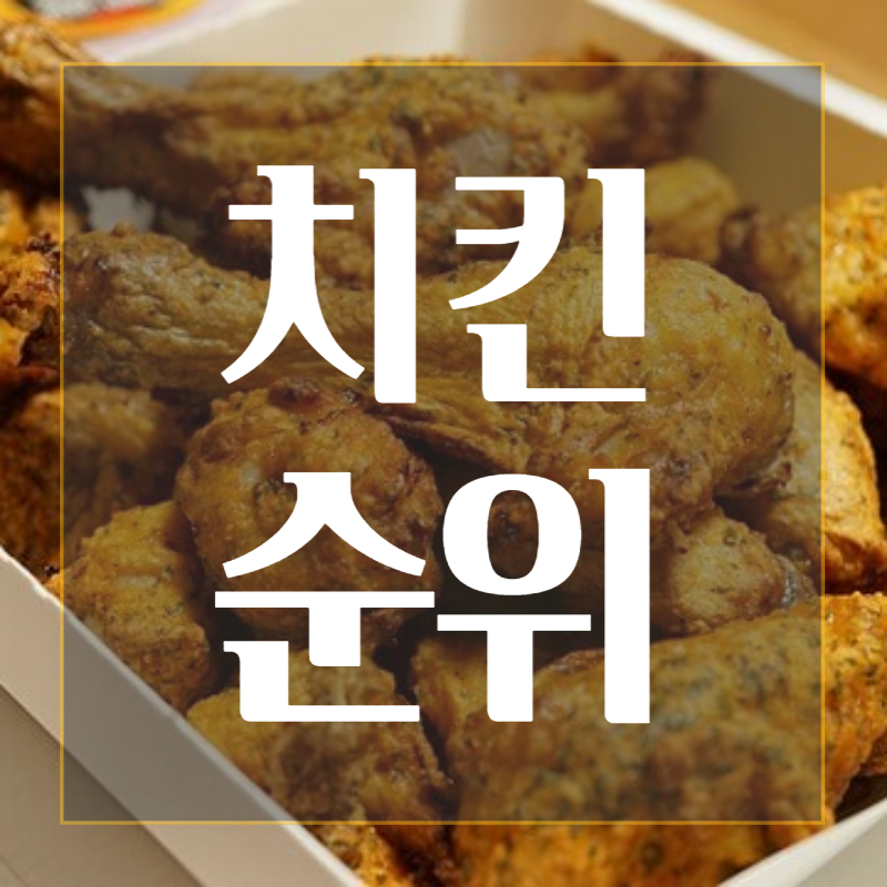  치킨 순위 인기 메뉴