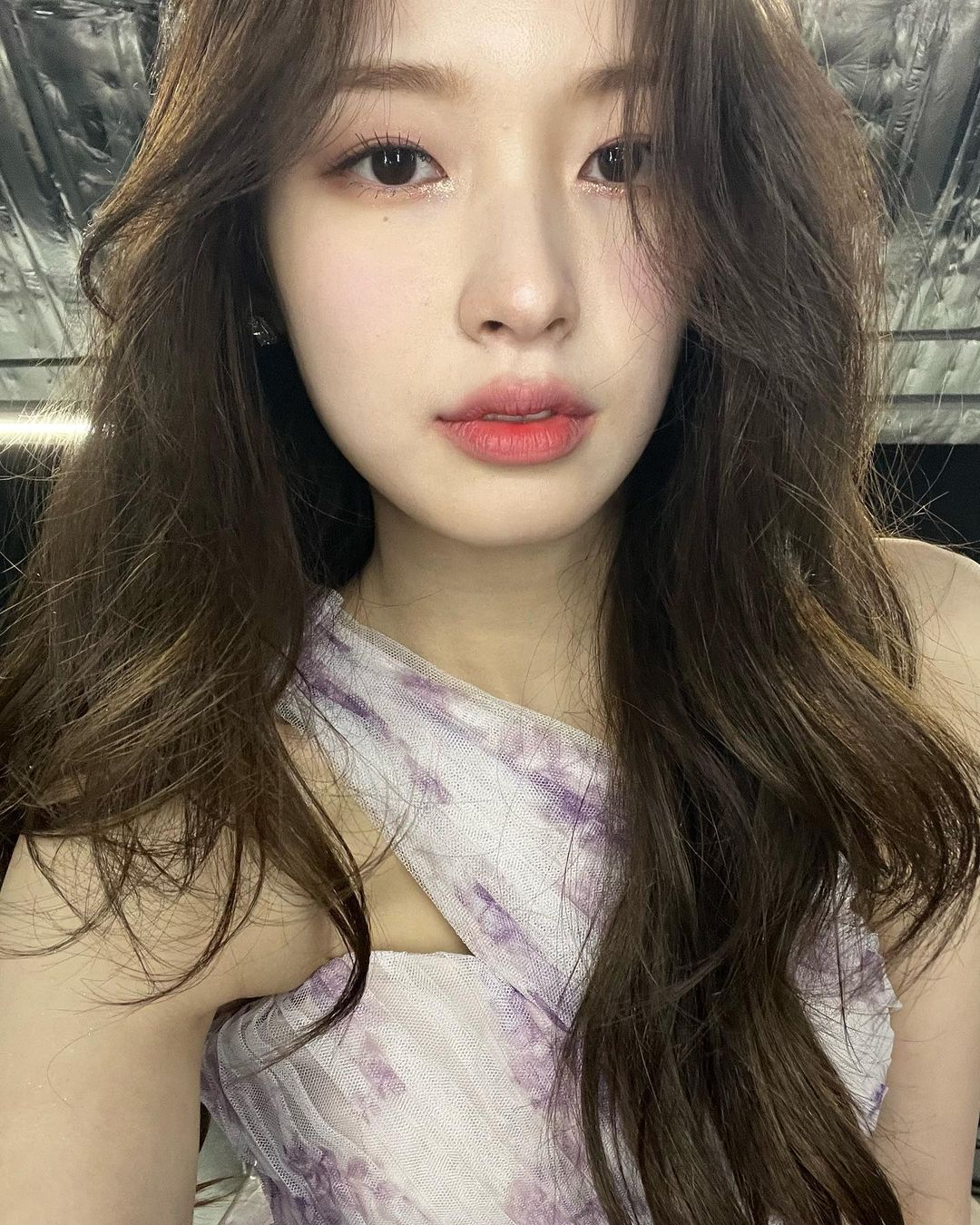  오마이걸 아린 얼굴 클로즈업 셀카 사진