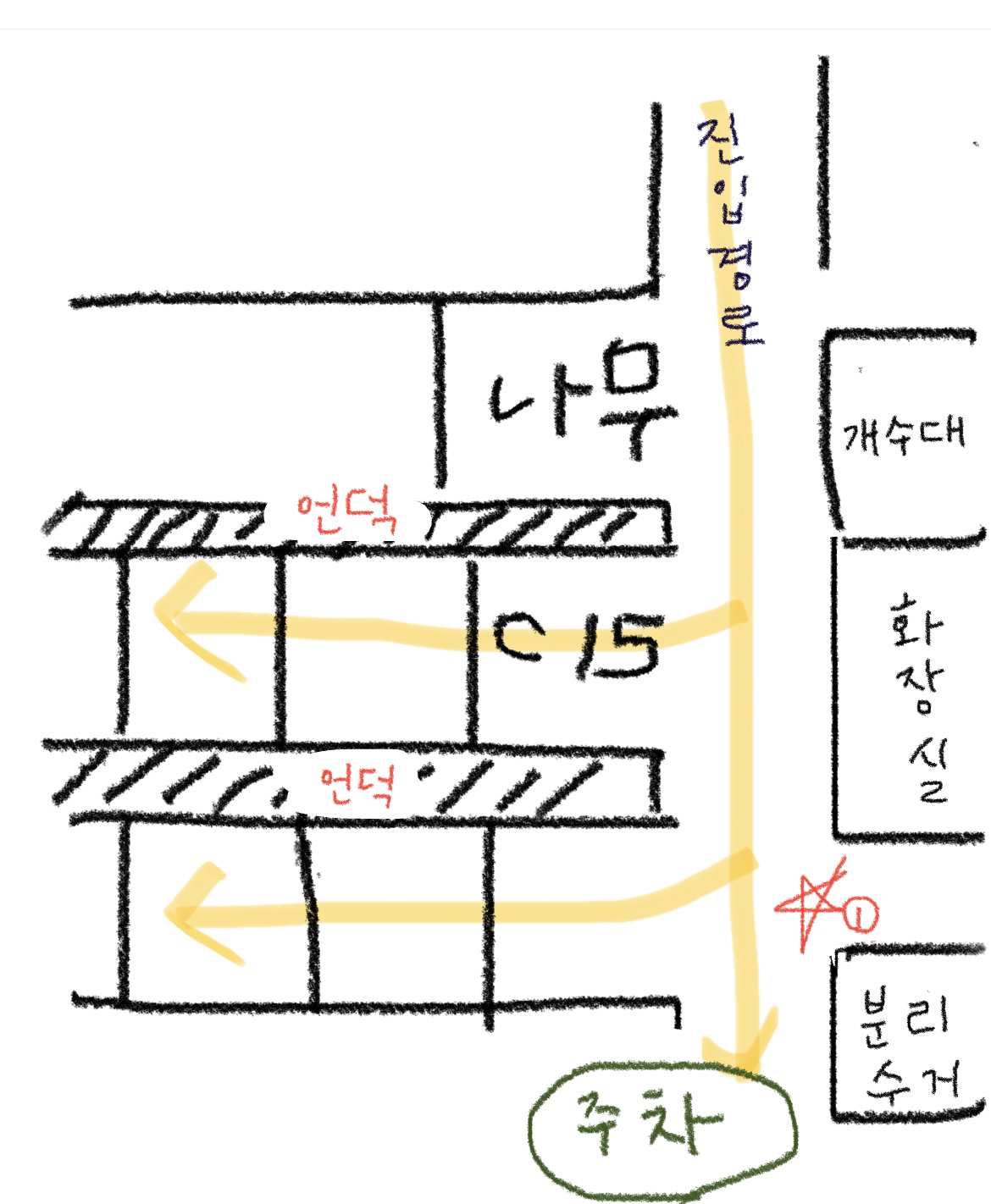 용인 다누리움 캠핑장 C존 구조도