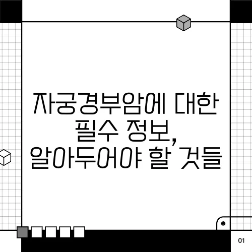 자궁경부암에 대한 필수 정보, 알아두어야 할 것들