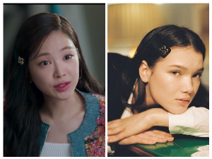 대행사 손나은 벨벳헤어핀