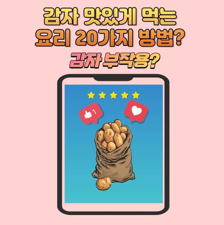  감자 맛있게 먹는 20가지 방법feat. 감자 과다섭취 부작용?