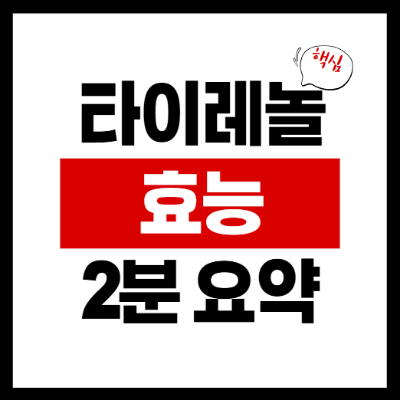 타이레놀 효능