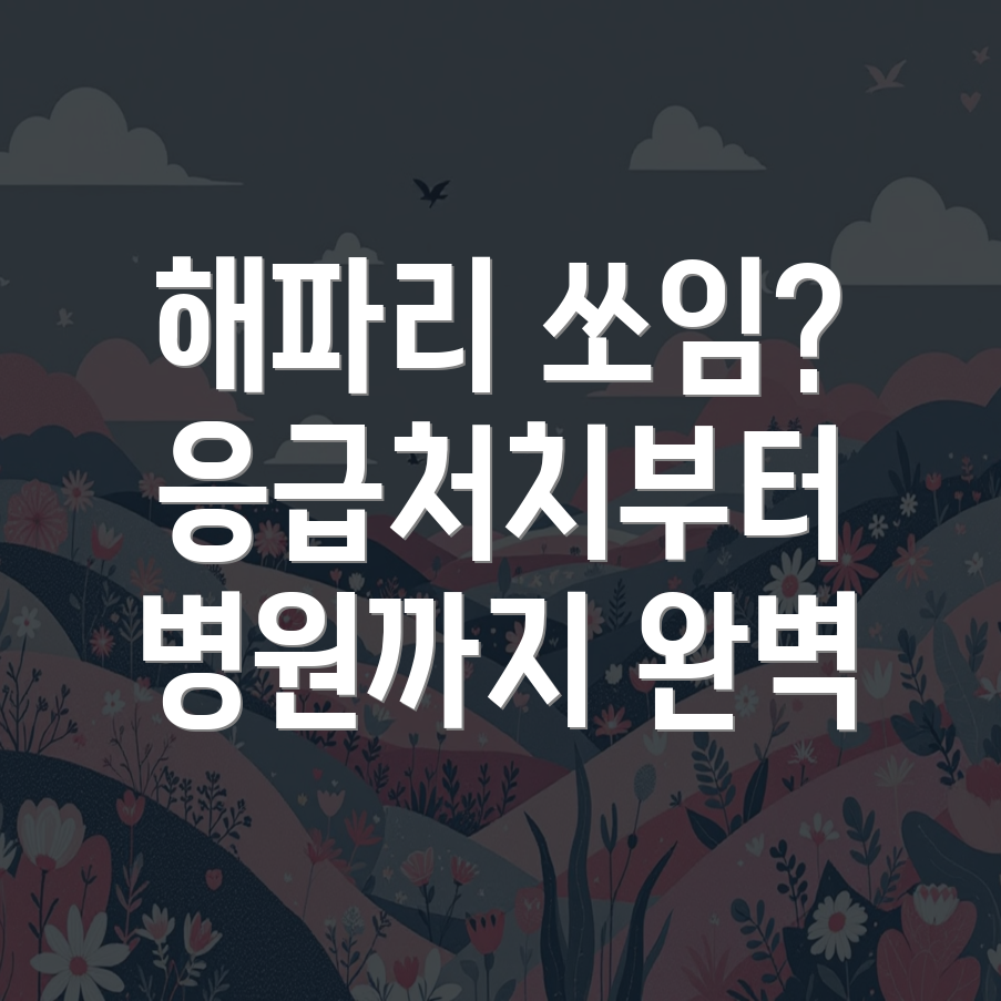 해파리 쏘임